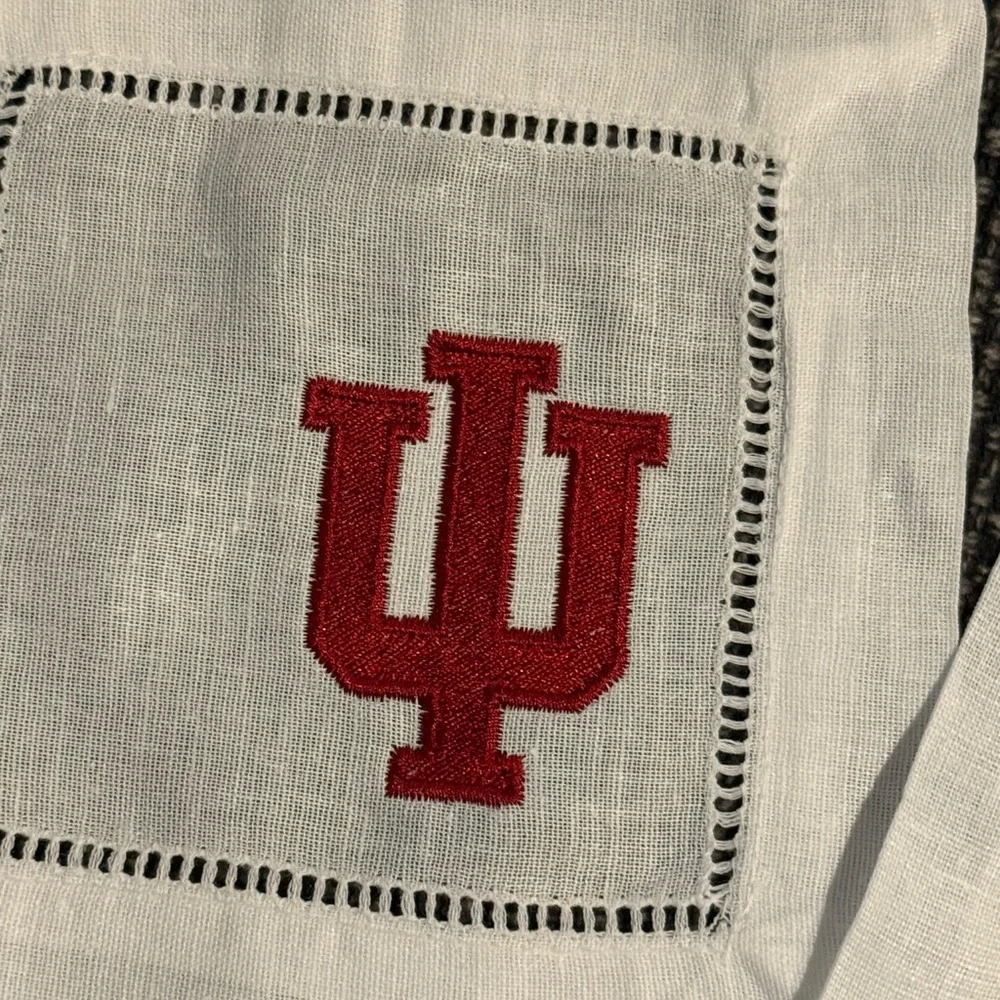 Indiana Hoosiers Embroidered Cocktail Napkins